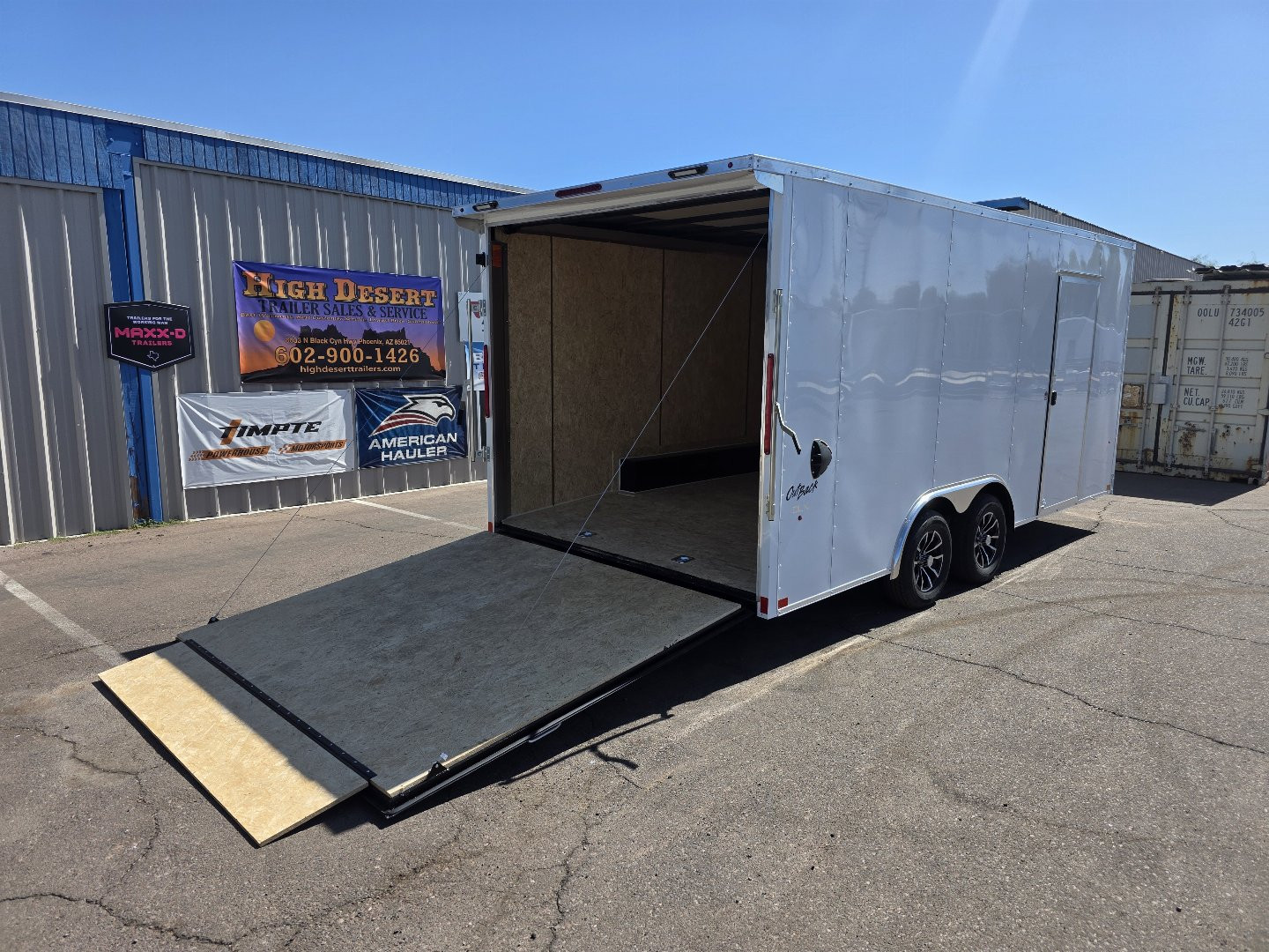 New 2025 Pace American - 8.5x18 Enclosed Cargo Trailer-Rear Ramp-Alum Wheels-Extended Tongue