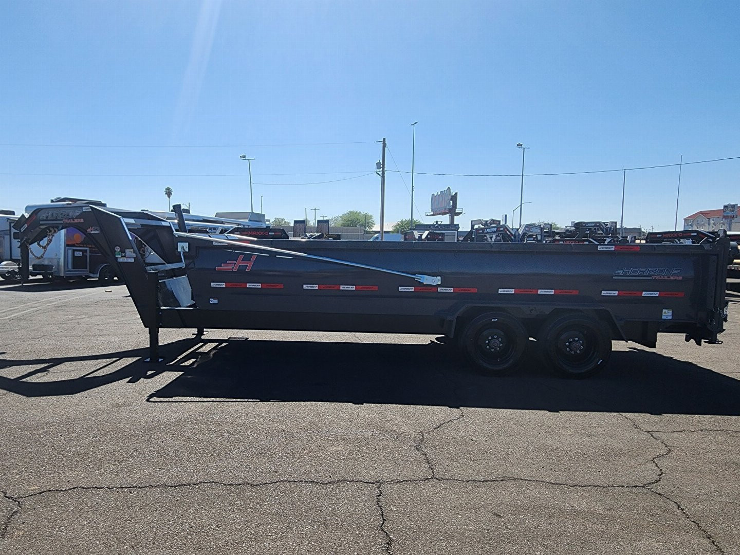 New 2025 Horizon Dump Trailers HZX- 7x20' Dump - 22.4k GVWR 36" sides