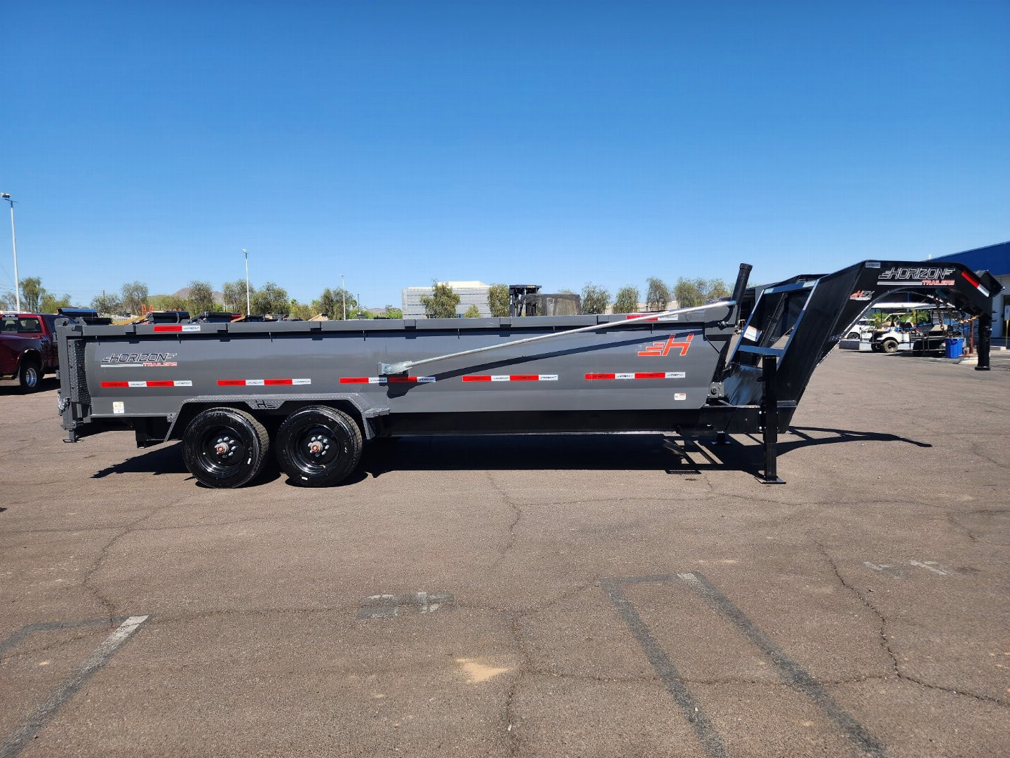 New 2025 Horizon Dump Trailers HZX- 7x20' Dump - 22.4k GVWR 36" sides