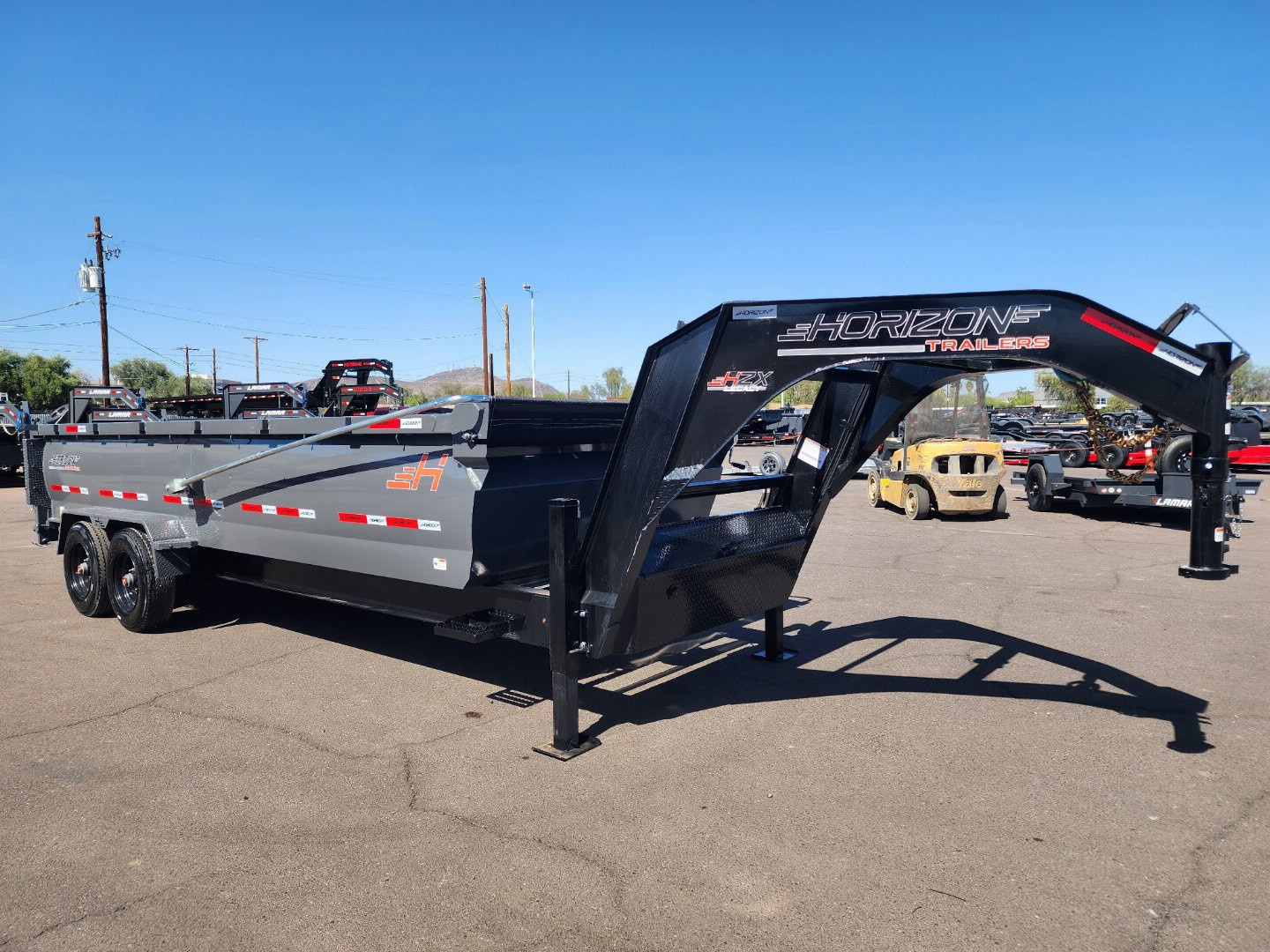 New 2025 Horizon Dump Trailers HZX- 7x20' Dump - 22.4k GVWR 36" sides