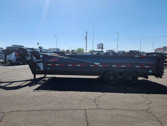 New 2025 Horizon Dump Trailers HZX- 7x20' Dump - 22.4k GVWR 36" sides