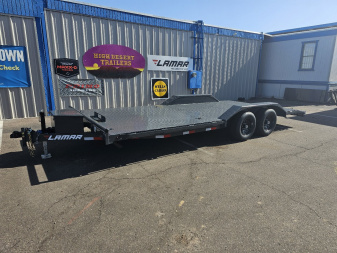 New 2025 Lamar Trailers 102x20- Steel Deck Open Car Hauler- 10k GVWR Car Hauler