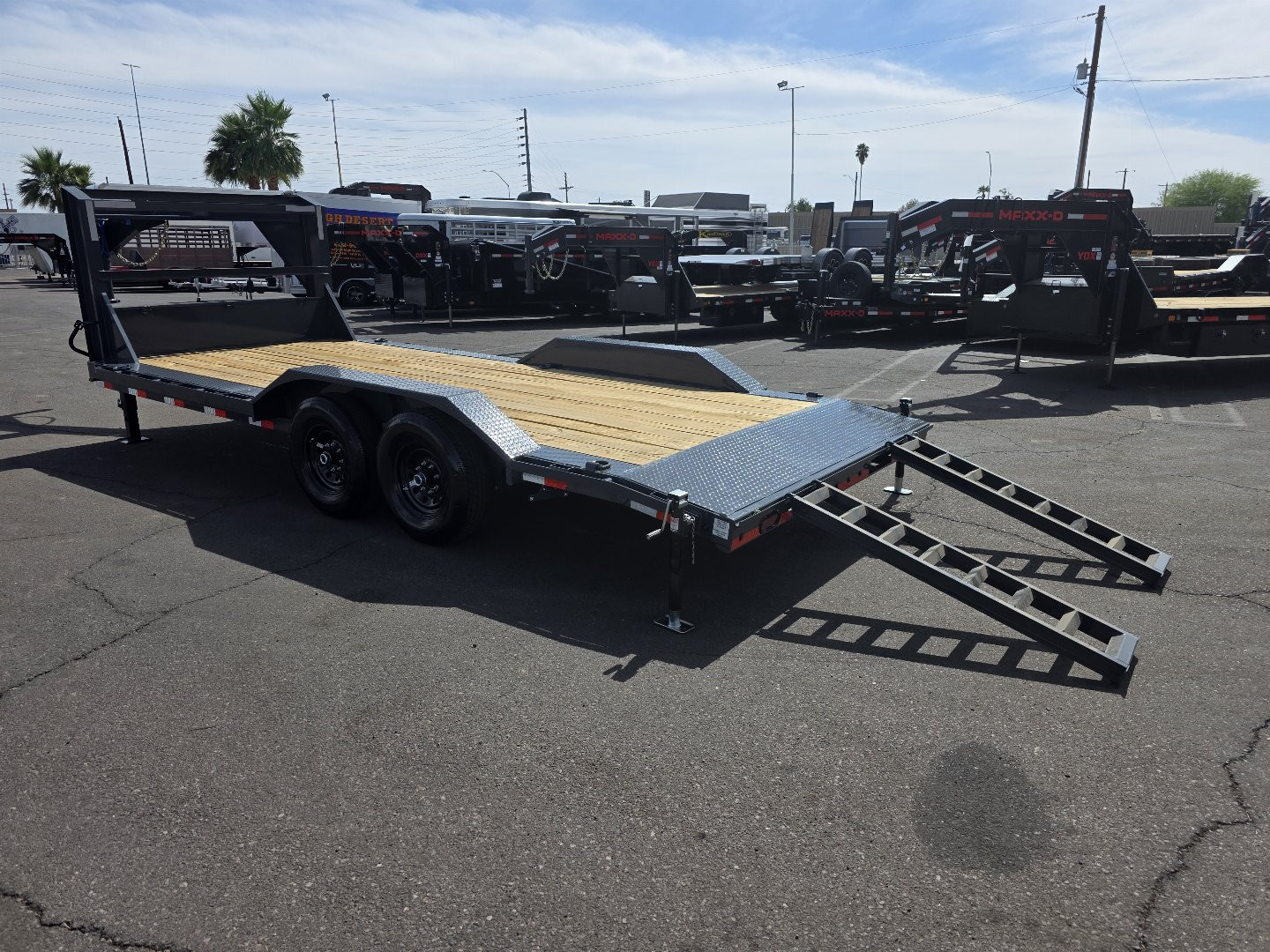 New 2025 Lamar 102'x20' H6 Equipment hauler for sale--14,000# GVWR- 6" channel Frame-Toolbox-Slide ramps- ***cash discounts***