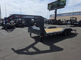 New 2025 Lamar 102'x20' H6 Equipment hauler for sale--14,000# GVWR- 6" channel Frame-Toolbox-Slide ramps- ***cash discounts***