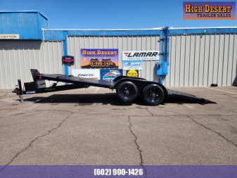 New 2025 BWISE 7x20' Tilt Car / Open Car Trailer for sale-Steel deck- D-rings**Special cash pricing ** see below