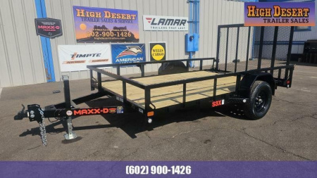 New 2025 7x12' Maxx-D  Utility Trailer- S3X - 2990 GVWR- Rear Ramp