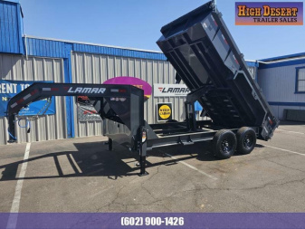 New 2025 Lamar Trailers  7x14'-Gooseneck Scissor Dump- 14k GVWR- 24  walls