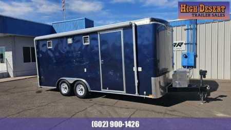 Used 2019 Haulmark USED- 8.5x18 - 9990 GVWR - RARE CONTRACTOR SETUP READY TO GO! LOADED WITH FEATURE