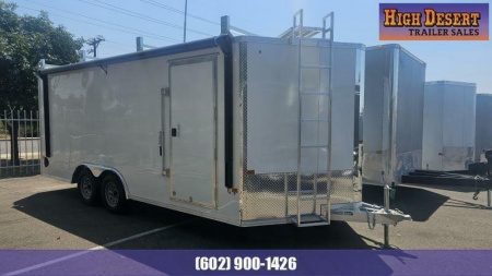 New 2024 Alcom Trailers Stealth - 8.5x16 - Fully LOADED, (2) Power Awnings, A/C, Insulation, Ladder racks/Catwalk, Electrical Package, Deluxe Lighting, and much more!