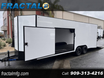 New 2026 FRACTAL 22' LOW DECK ENCLOSED TRAILER