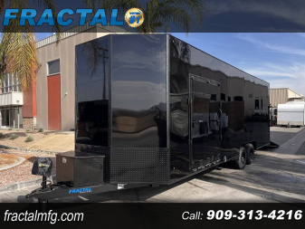 New 2026 FRACTAL 26' ENCLOSED RACE TRAILER
