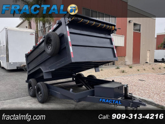 New 2026 FRACTAL 12' PRO SERIES DUMP TRAILER