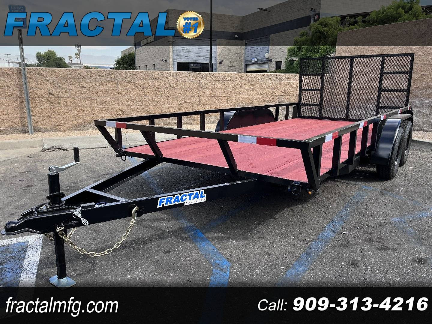 New 2026 Fractal "SXS" 16' UTILITY TRAILER