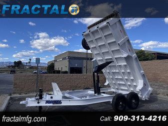 New 2026 FRACTAL 14' IBEAM DUMP TRAILER