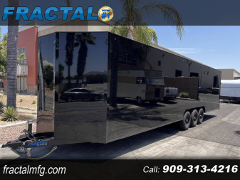 New 2026 FRACTAL 32' ENCLOSED RACE TRAILER