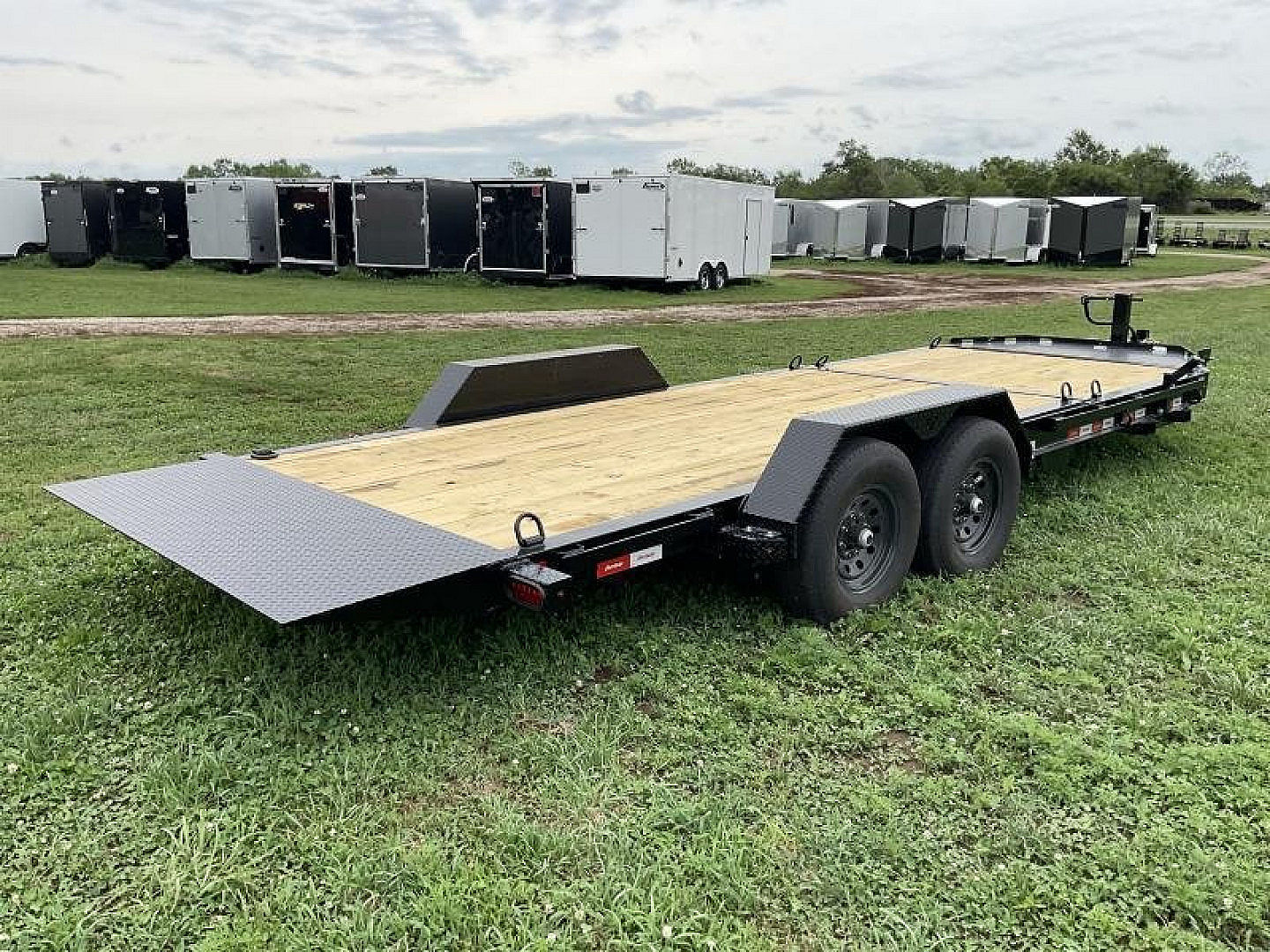 New 2025 LIBERTY 22' Tilt Trailer 8" I BEAM 15.4K (16' tilt +6' stationary) Tilt Trailer