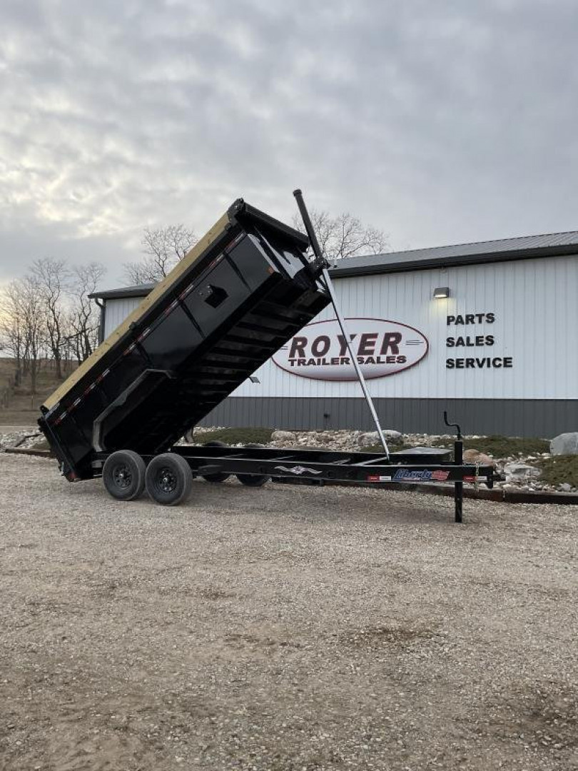 New 83"X16' LIBERTY HIGHSIDE TELESCOPIC 15.4K Dump Trailer w/ Tarp & Ramps