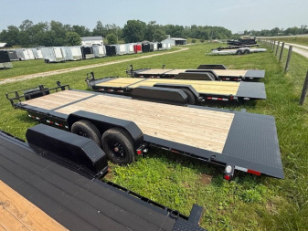 New 2025 PJ Trailers 16k TJ 20' Tilt Trailer (16' tilt +6' stationary) w/ toolbox