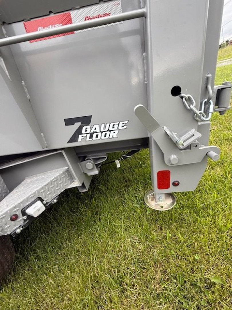 New 83"X16' LIBERTY 16K TELESCOPIC GOOSENECK Dump Trailer w/Tarp & Ramps
