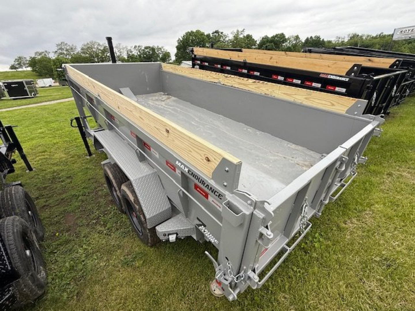 New 83"X16' LIBERTY 16K TELESCOPIC GOOSENECK Dump Trailer w/Tarp & Ramps