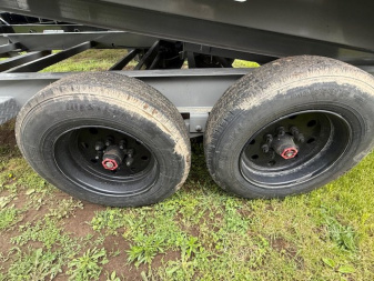 New 83"X16' LIBERTY 16K TELESCOPIC GOOSENECK Dump Trailer w/Tarp & Ramps
