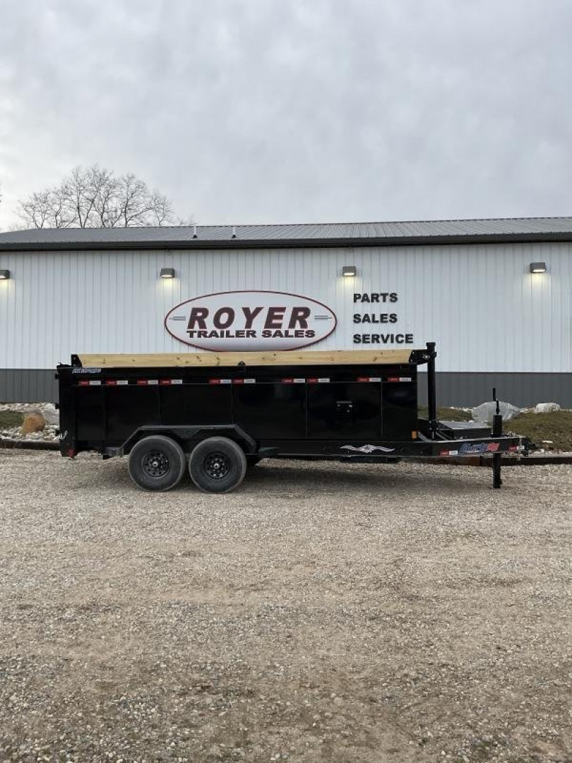 New 83"X16' LIBERTY HIGHSIDE TELESCOPIC 15.4K Dump Trailer w/ Tarp & Ramps