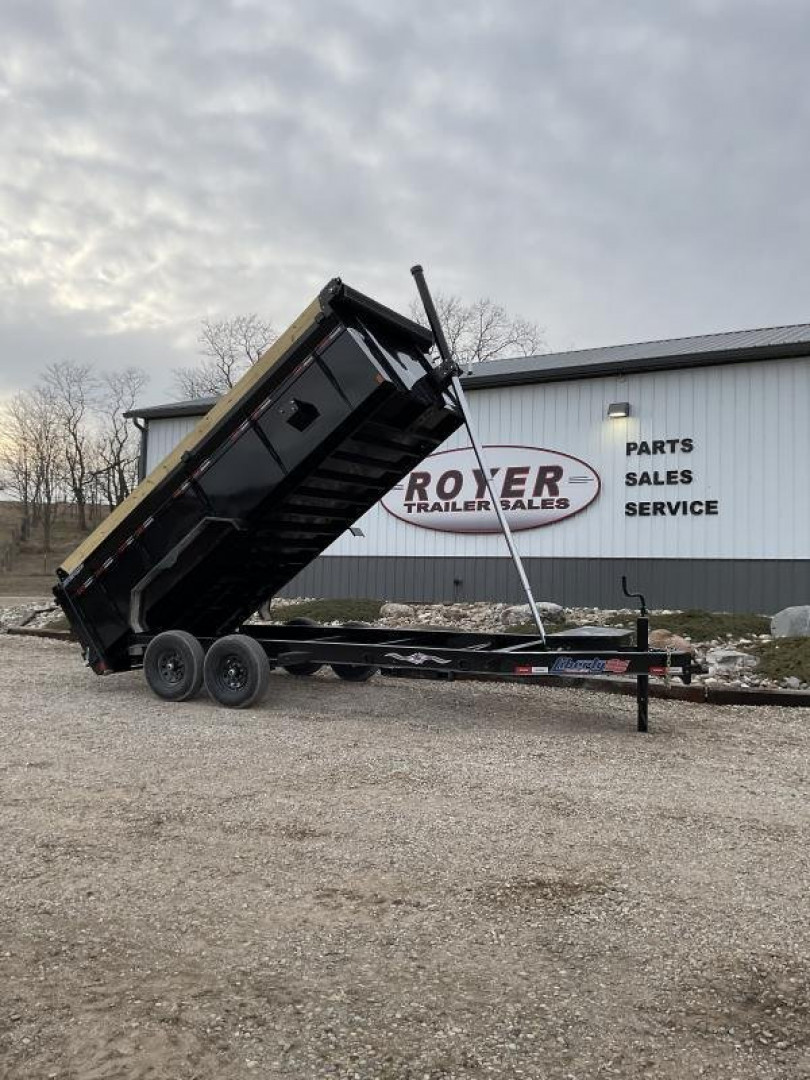 New 83"X16' LIBERTY HIGHSIDE TELESCOPIC 15.4K Dump Trailer w/ Tarp & Ramps