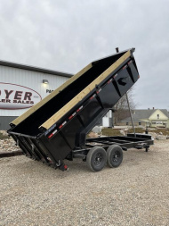 New 83"X16' LIBERTY HIGHSIDE TELESCOPIC 15.4K Dump Trailer w/ Tarp & Ramps