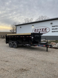 New 83"X16' LIBERTY HIGHSIDE TELESCOPIC 15.4K Dump Trailer w/ Tarp & Ramps