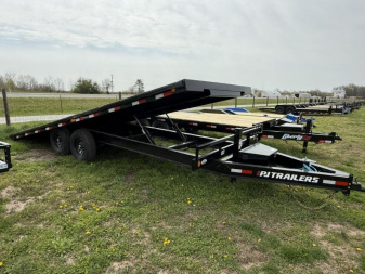 New 2025 PJ Trailers T8 22' 14K DECKOVER Tilt Trailer Equipment Trailer