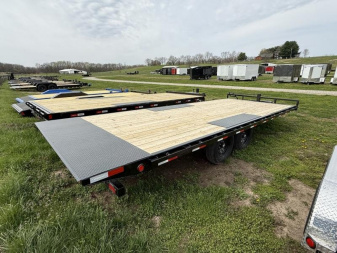 New 2025 PJ Trailers T8 22' 14K DECKOVER Tilt Trailer Equipment Trailer
