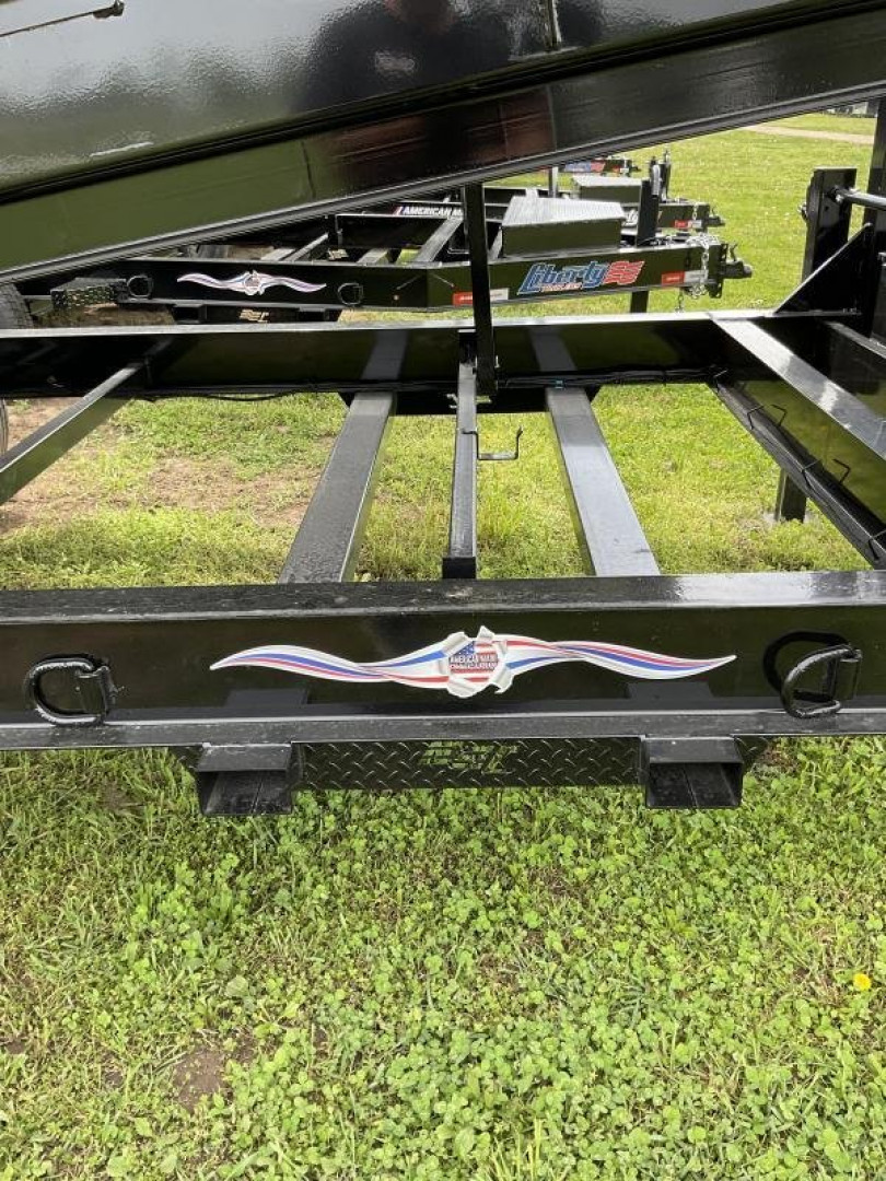 New 83"X16' LIBERTY 16K TELESCOPIC GOOSENECK Dump Trailer w/Tarp & Ramps