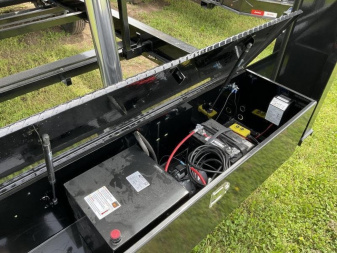 New 83"X16' LIBERTY 16K TELESCOPIC GOOSENECK Dump Trailer w/Tarp & Ramps