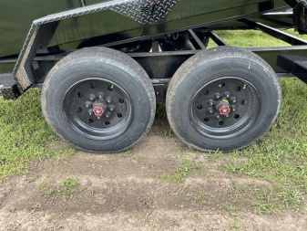 New 83"X16' LIBERTY 16K TELESCOPIC GOOSENECK Dump Trailer w/Tarp & Ramps