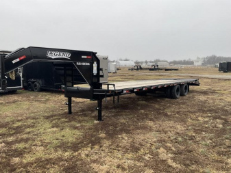 New 2025 Legend Trailers of Texas 30' GOOSENECK TA DUALS Deckover Trailer