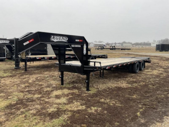 New 2025 Legend Trailers of Texas 28' GOOSENECK TA DUALS Deckover Trailer