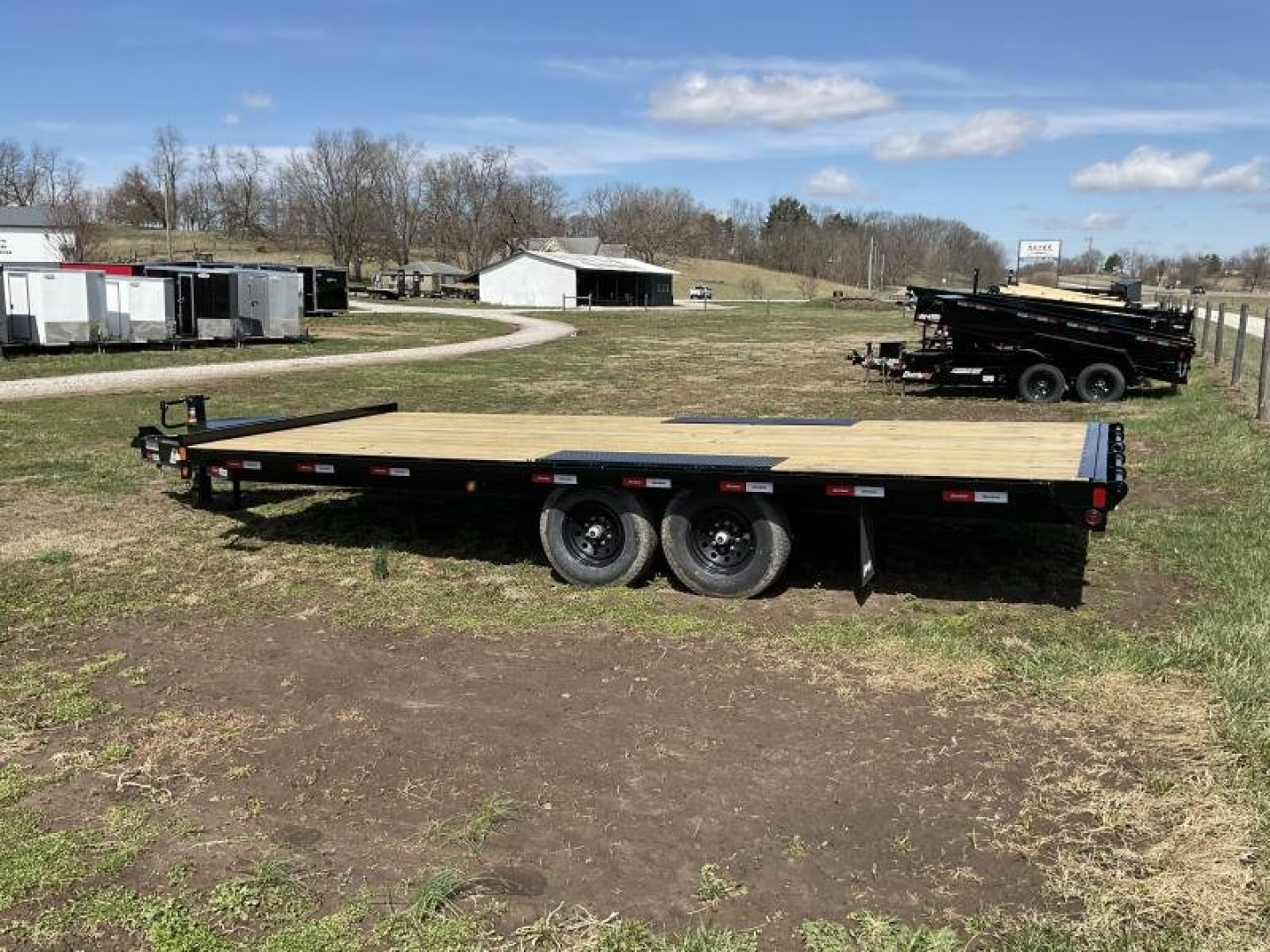 New 2025 liberty 12" I BEAM 14K DECKOVER Equipment Trailer