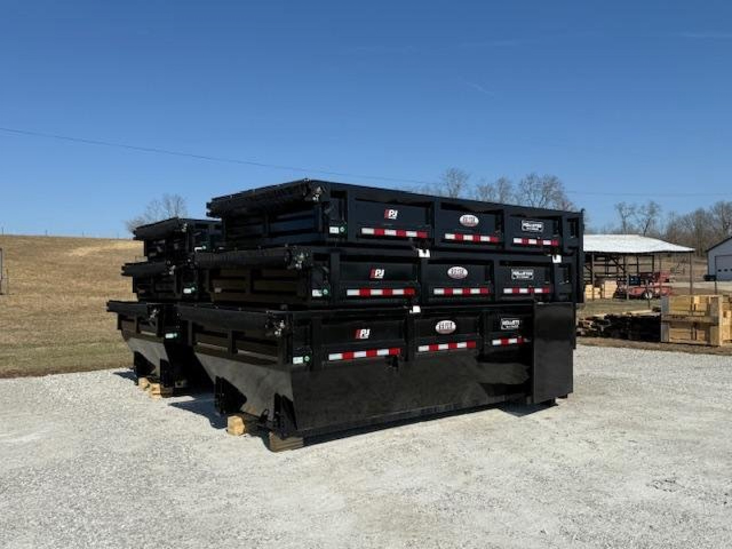 New PJ 14'  ROLL OFF DUMPSTER BIN