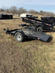 New 2023 Liberty 7K SINGLE AXLE TILT Utility Trailer