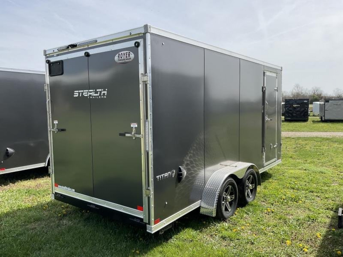 New 2025 Stealth Trailers Titan 7X16x84" tall w/Polycore skin, Translucent Roof & Alum. Rims Cargo / Enclosed Trailer