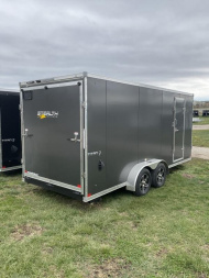 New 2025 Stealth Trailers Titan 7X18x84" tall w/Polycore skin, Translucent Roof & Alum. Rims Cargo / Enclosed Trailer