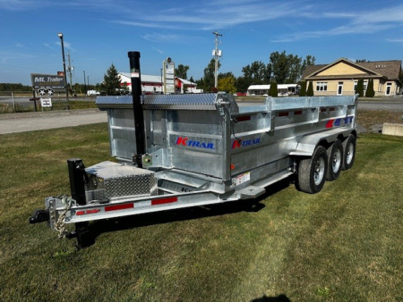 New 2026 K-Trail 7’x16’ 11 Ton HD Expert Dump Trailer – Galvanized, Canadian Made