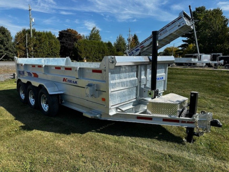 New 2026 K-Trail 7’x16’ 11 Ton HD Expert Dump Trailer – Galvanized, Canadian Made