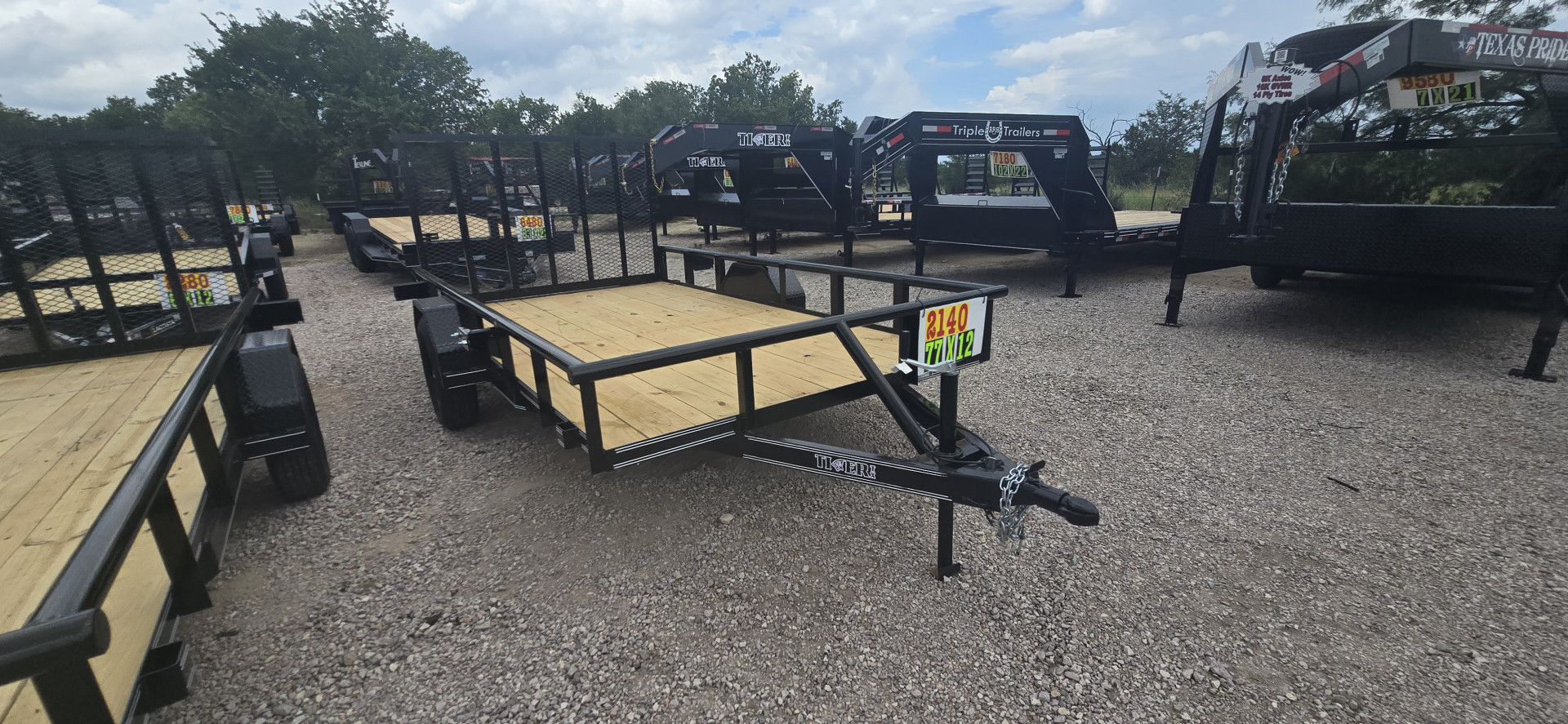 New 2025 Tiger Trailers 77" X 12' Utility Trailer
