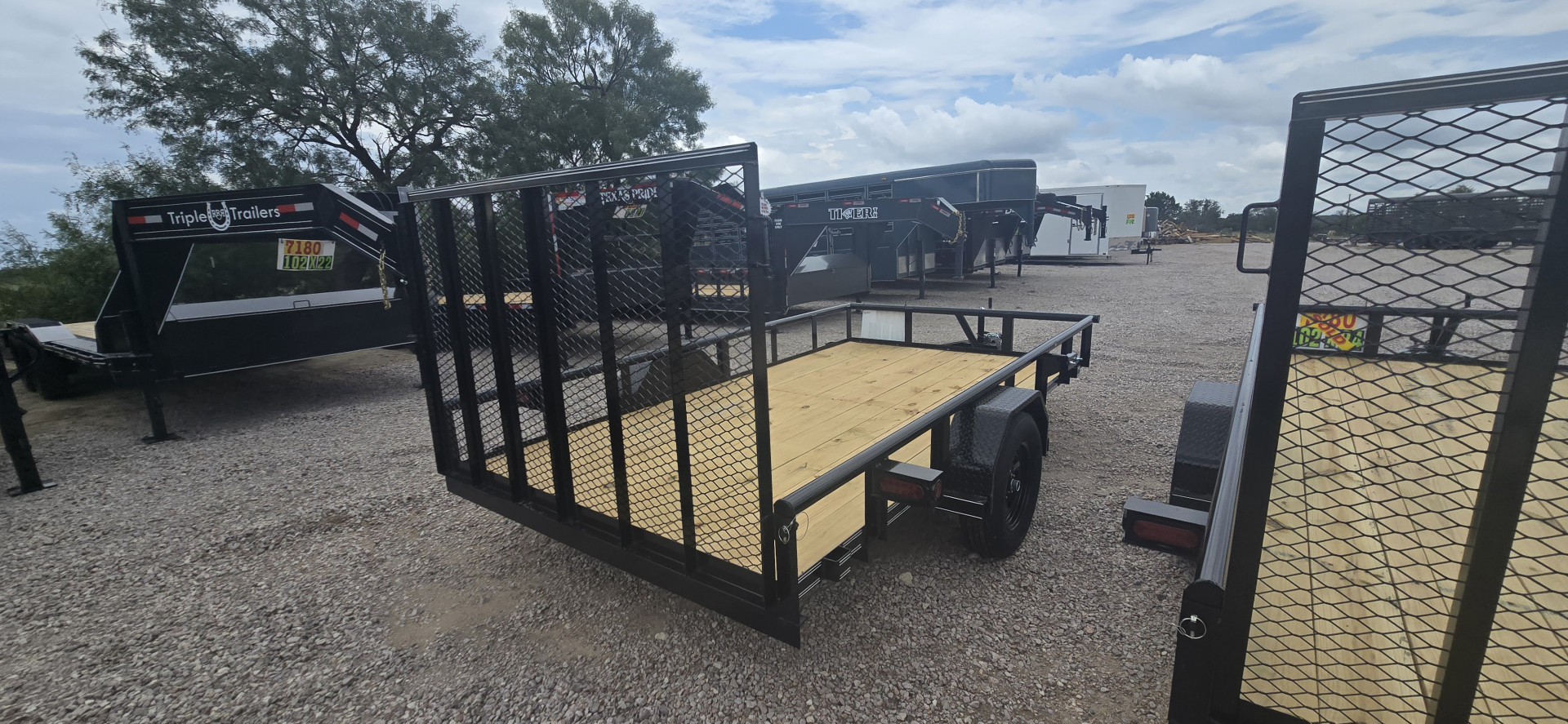 New 2025 Tiger Trailers 77" X 12' Utility Trailer