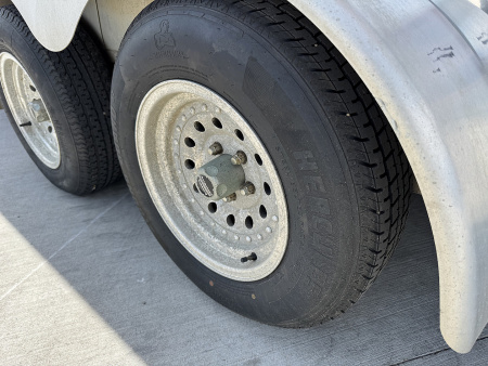 Used 2003 United 7x19 Drive Out Front Enclosed Rear Ramp Snowmobile Cargo Trailer