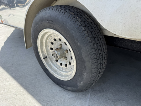 Used 2003 United 7x19 Drive Out Front Enclosed Rear Ramp Snowmobile Cargo Trailer