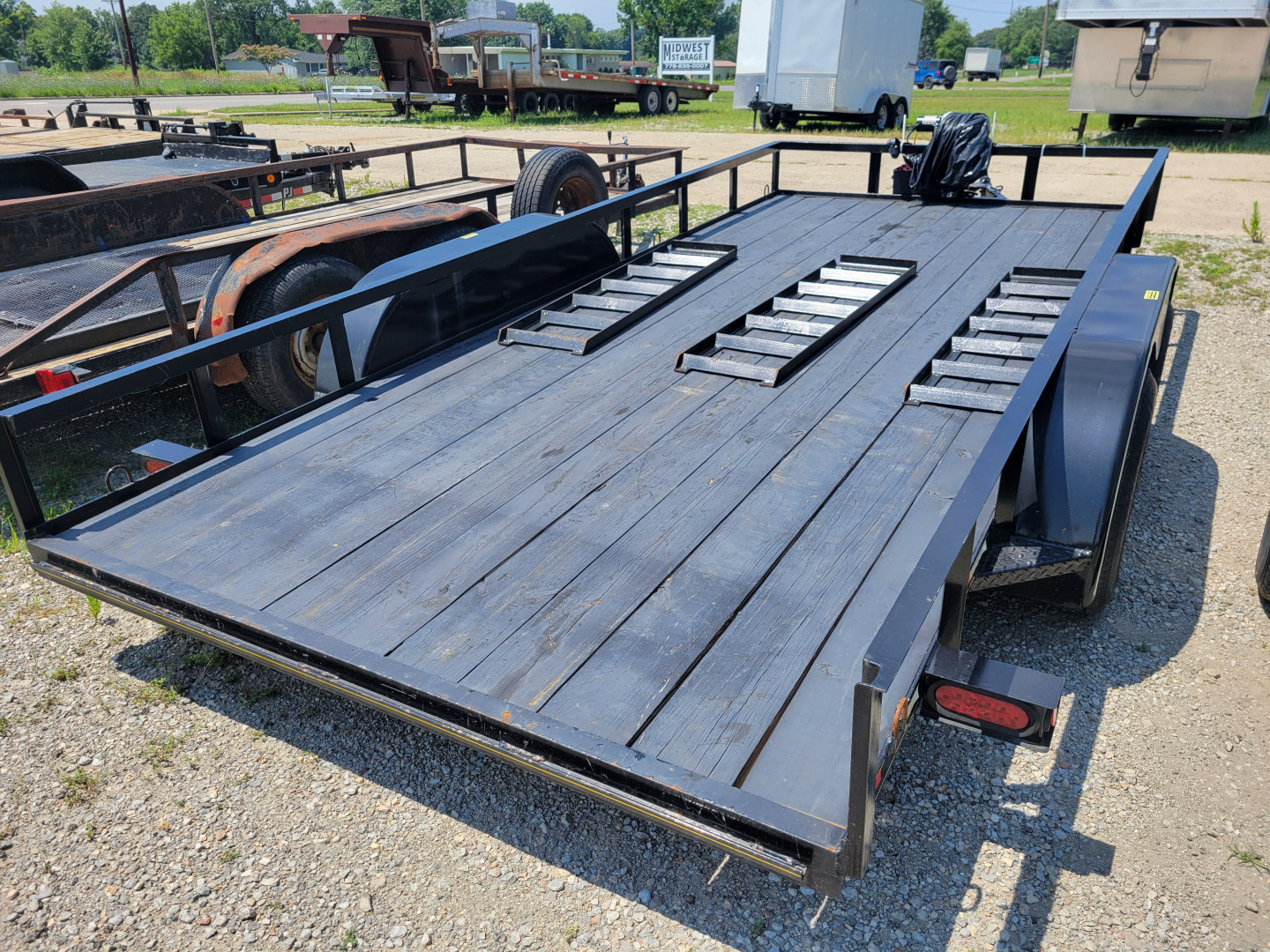 Used 2023 Trailer Express 7x16 Utility Trailer w/winch