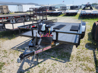 Used 2023 Trailer Express 7x16 Utility Trailer w/winch