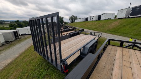 New 2025 Belmont 7x20 HD Tube Top Utility Trailer w/ Split Gate (10K GVW)